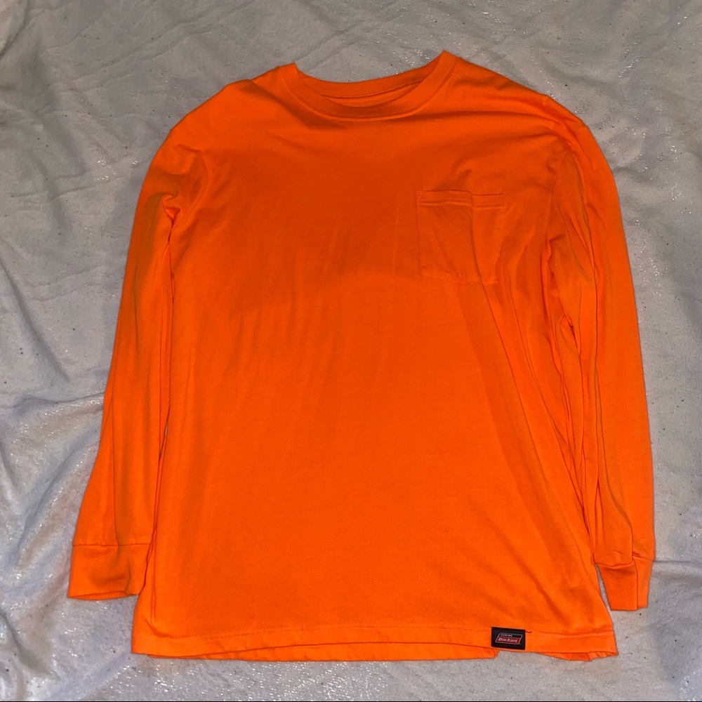 Dickies Neon Orange Long Sleeve T-shirt